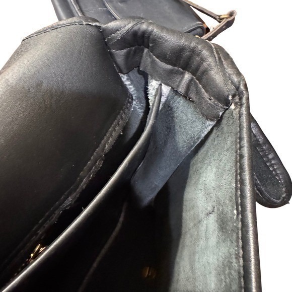 Vintage Coach Vantage 90s Black Leather Briefcase Rare Style 5274 NYC - Picture 13 of 16